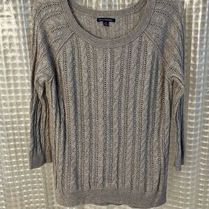 Open knit sweater